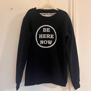 be here now sunlife organics crew sweatshirt